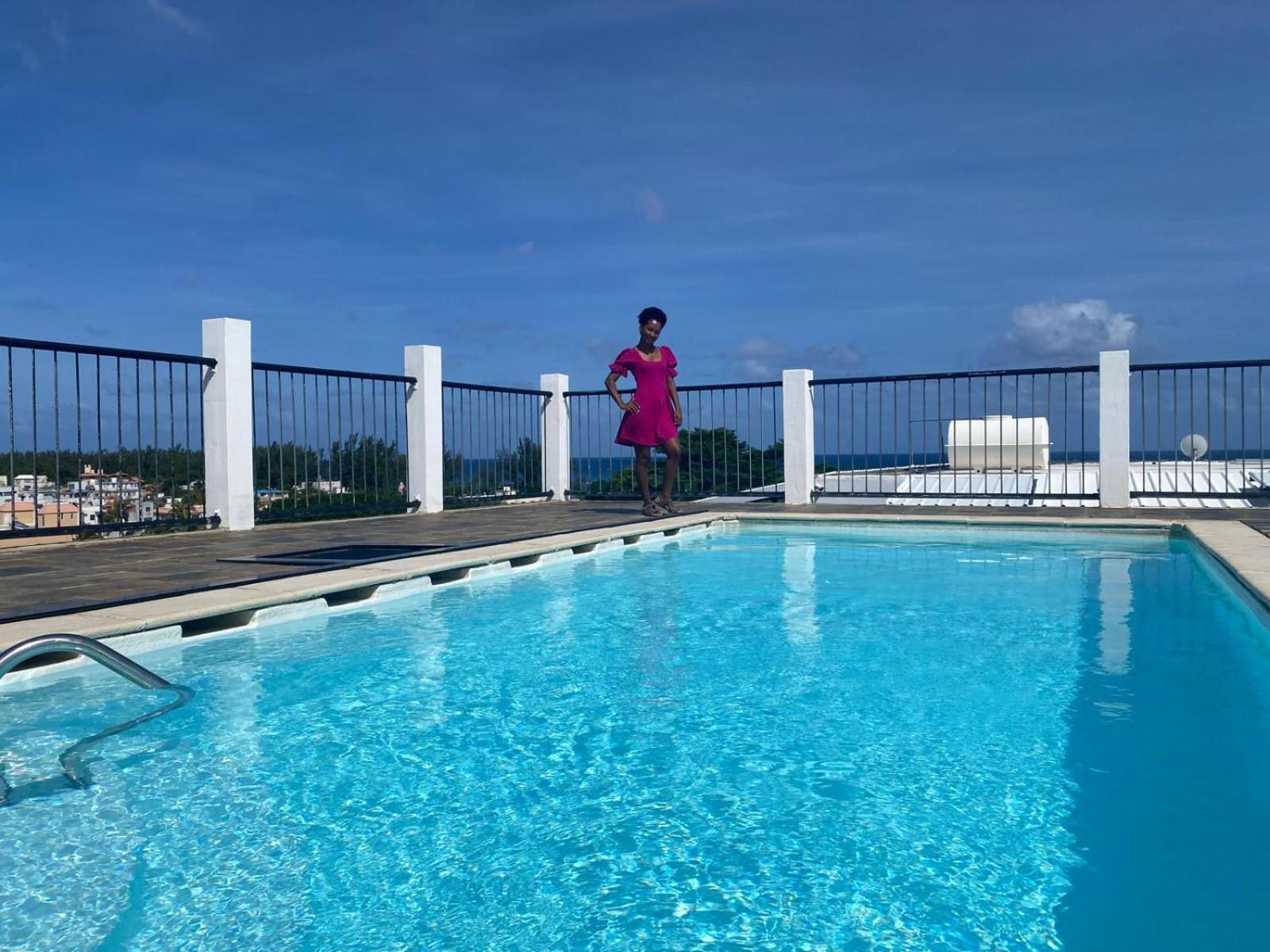 Modernes Apartment & Pool Mit Mega Aussicht Flic-en-Flacq Exterior foto